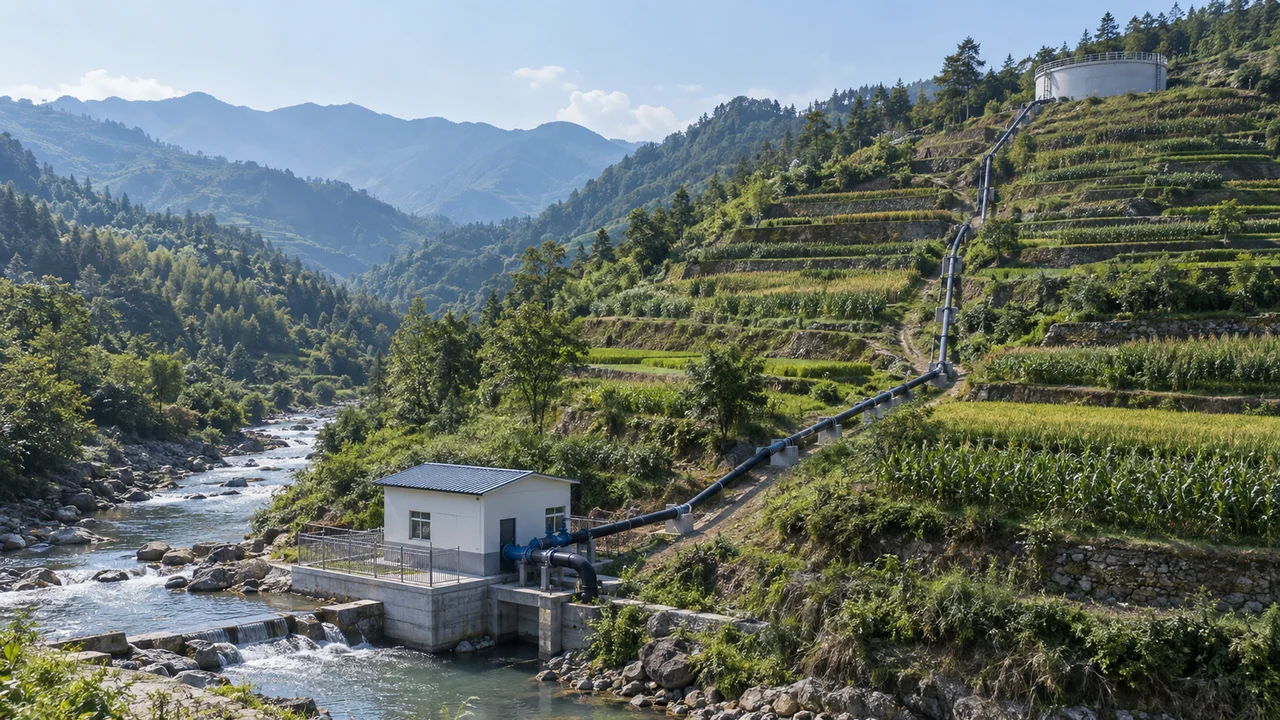 山地提灌应用条件示意
