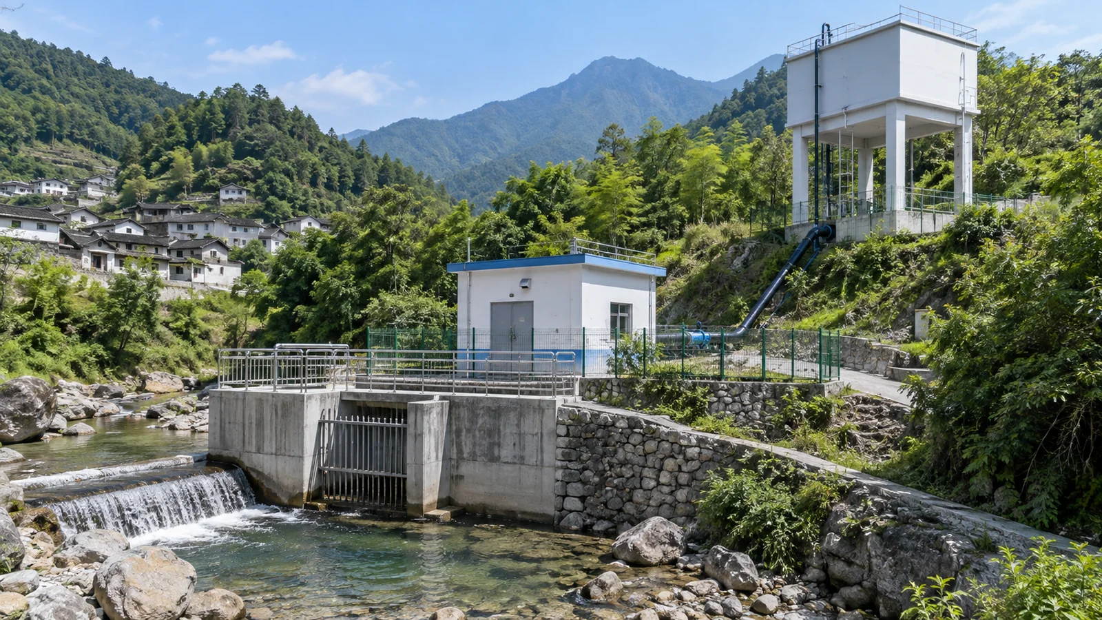 城乡供水与灌溉场景示意